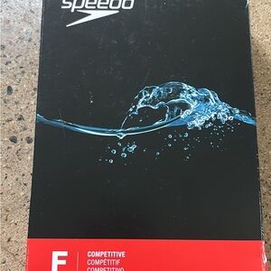 Speedo Black competitive swimsuit with racer back youth FL 22